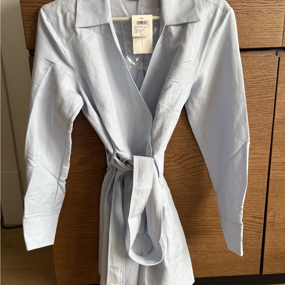 Light Blue Women's Wrap Jacket